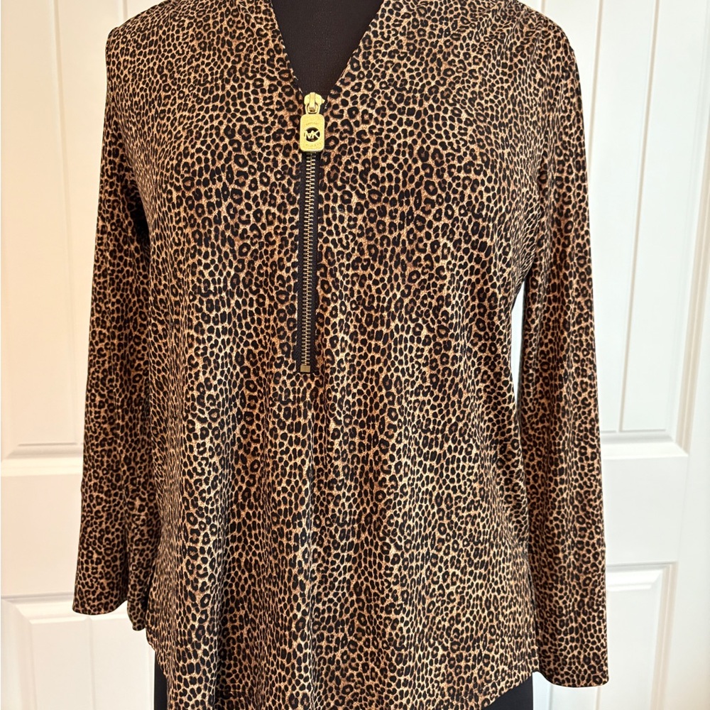 MICHAEL Michael Kors Leopard Print Top